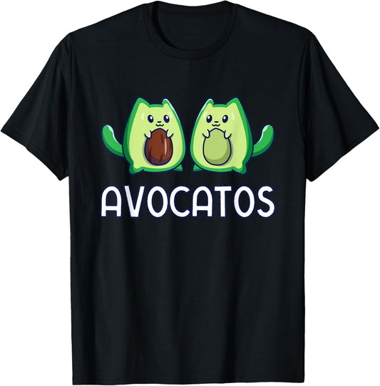 Avogato Avocado Cat Vegan Cat T-Shirt