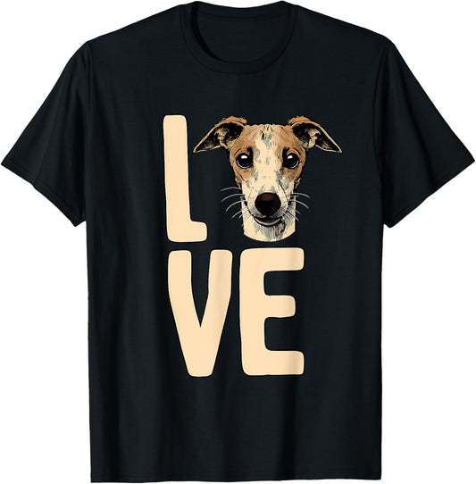 Whippet Art For Men Women Kids Whippet Dog Lover Whippet T-Shirt
