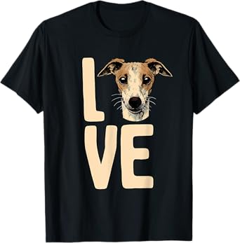 Whippet Art For Men Women Kids Whippet Dog Lover Whippet T-Shirt