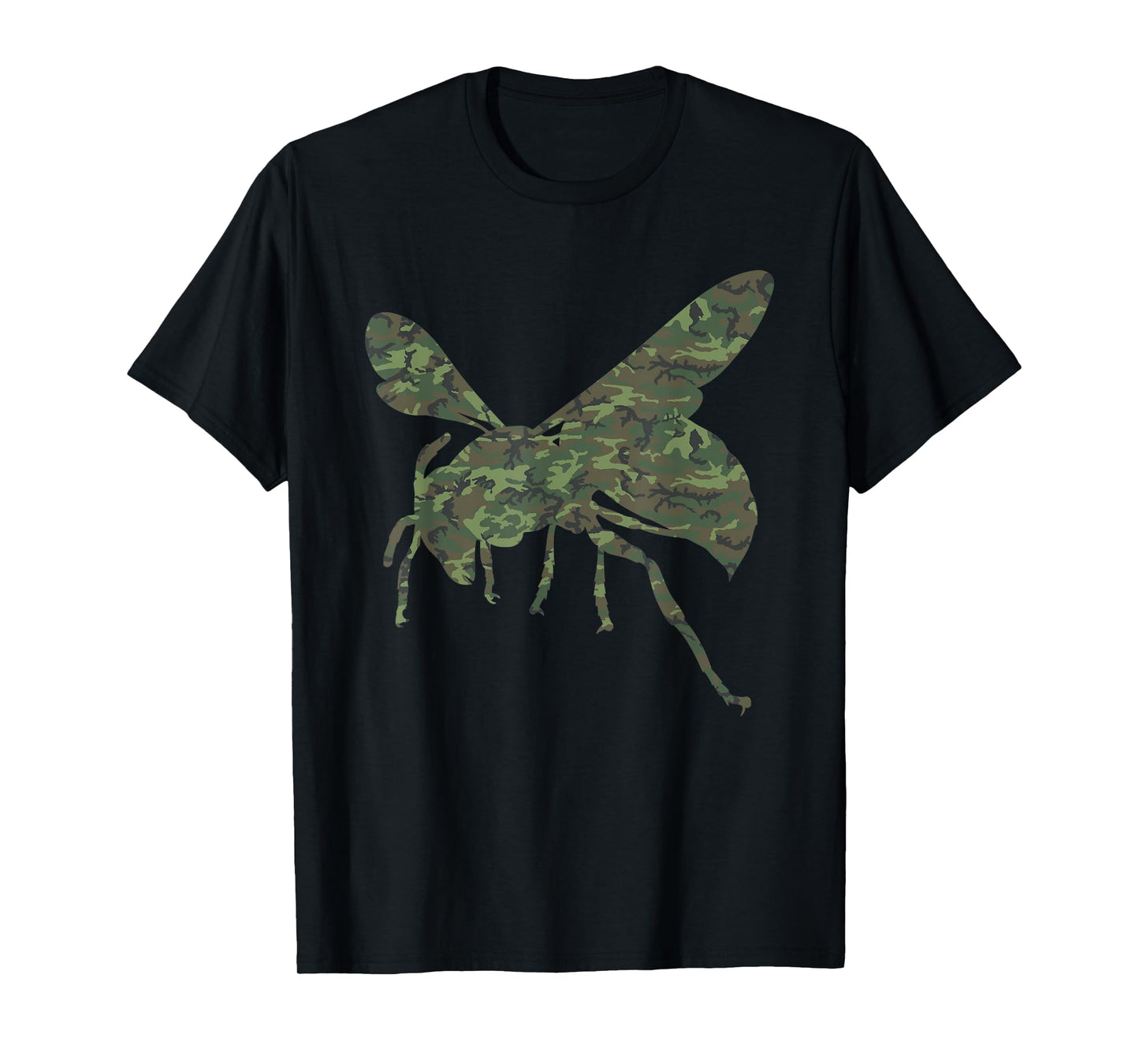 Military Hornet Camo Print US Insect Wasp Veteran Men Gift T-Shirt