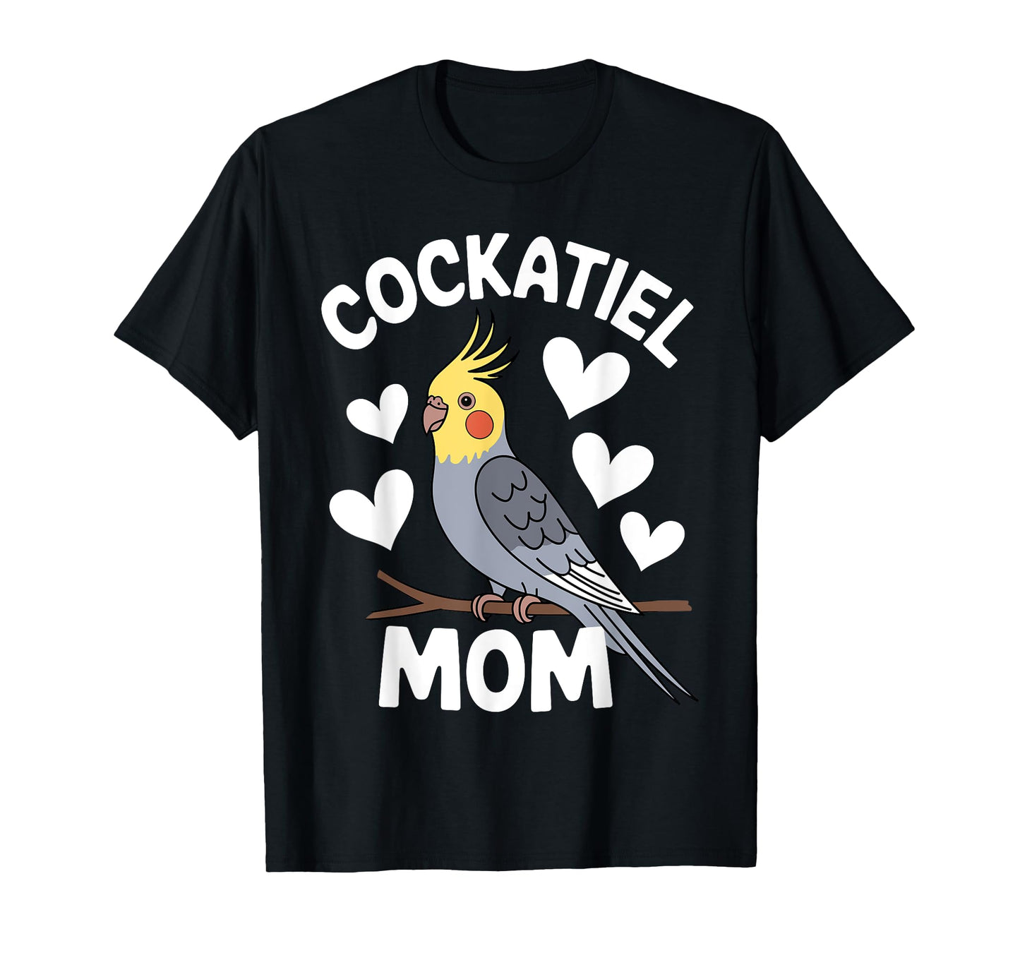 Cool Cockatiel Design For Women Girls Cockatiel Bird Lover T-Shirt