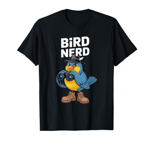 Bird Nerd Funny Bird Watching Birding Bird Lover Watcher T-Shirt