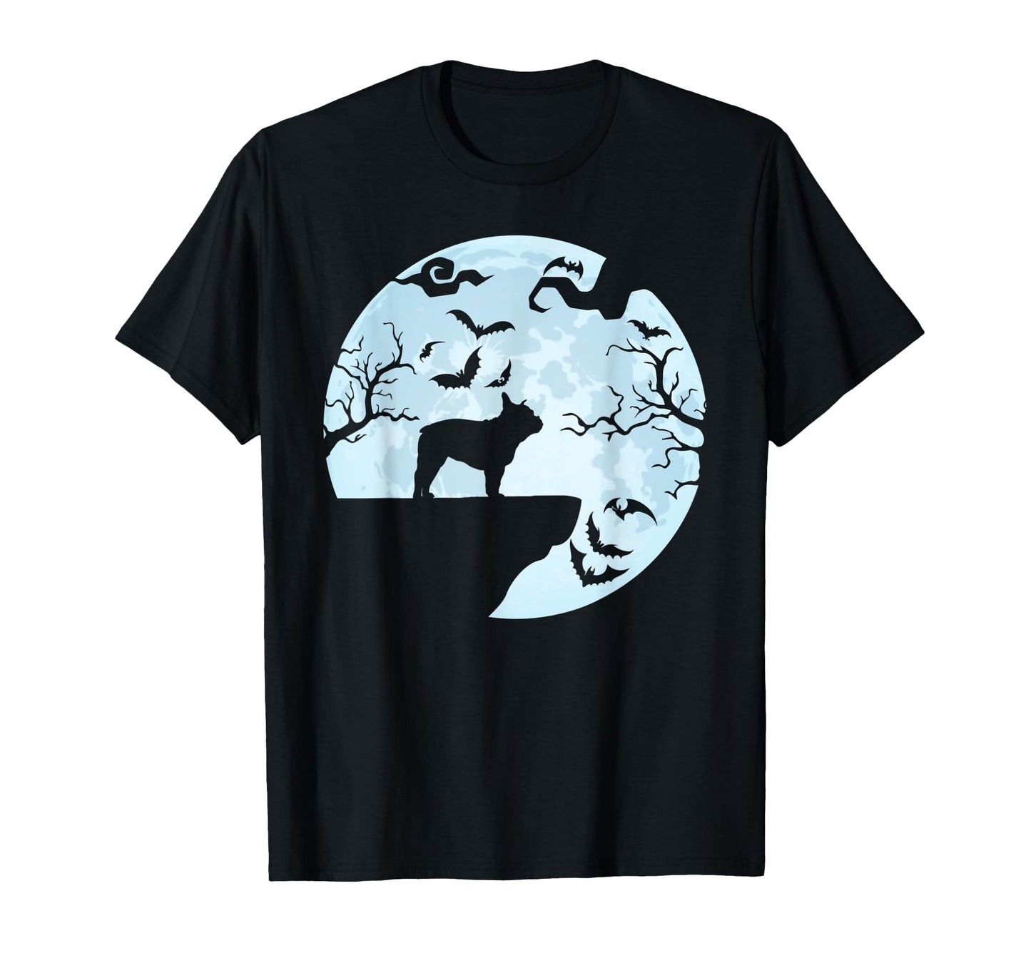French Bulldog And Moon Halloween TShirt French Bulldog Dog T-Shirt for Men Women