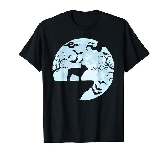 French Bulldog And Moon Halloween TShirt French Bulldog Dog T-Shirt for Men Women