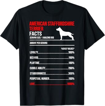 AMERICAN STAFFORDSHIRE TERRIER Facts T-Shirt
