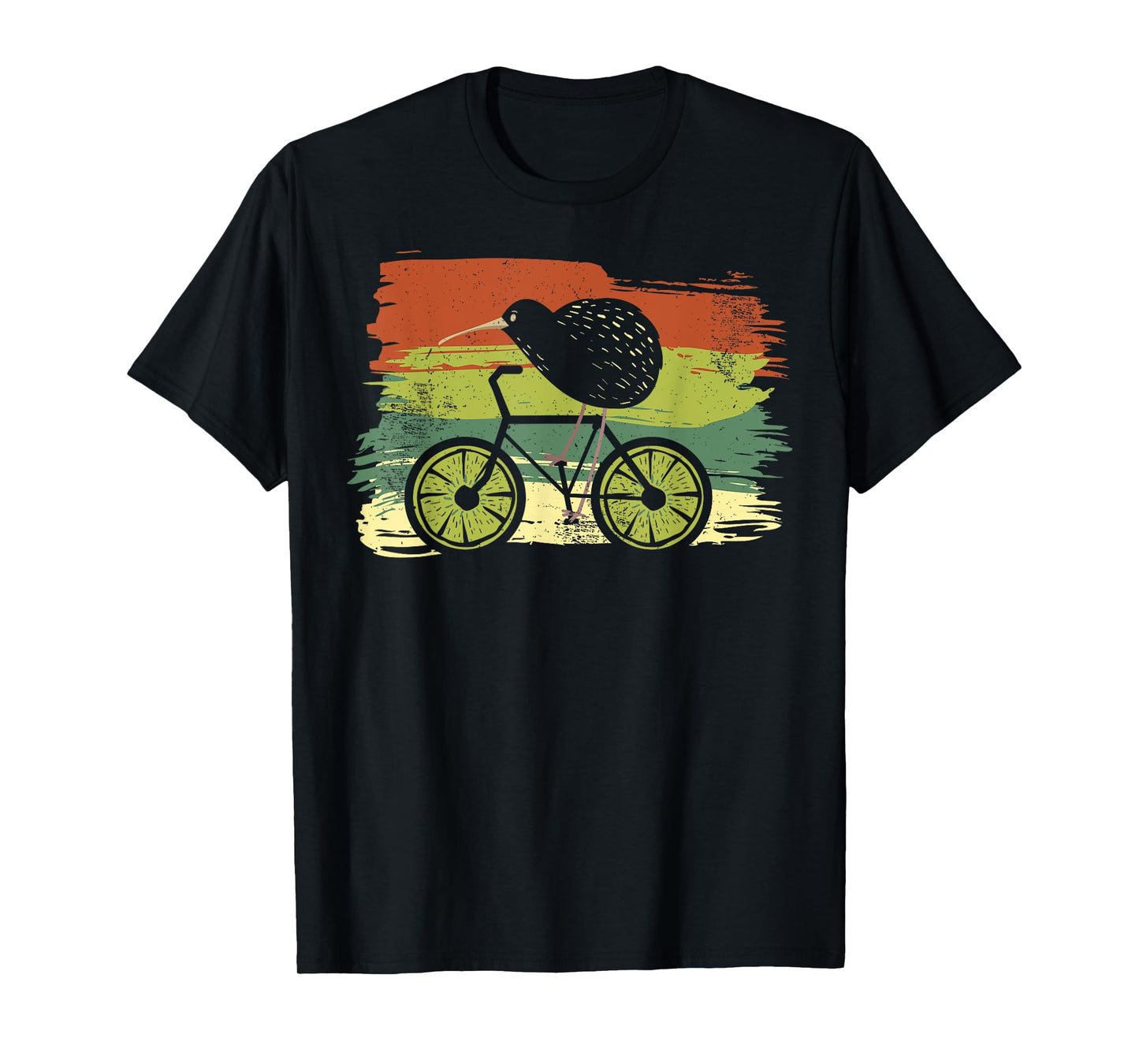 Cycle New Zealand Funny Kiwi on a Bicycle Design Idea design T-Shirt