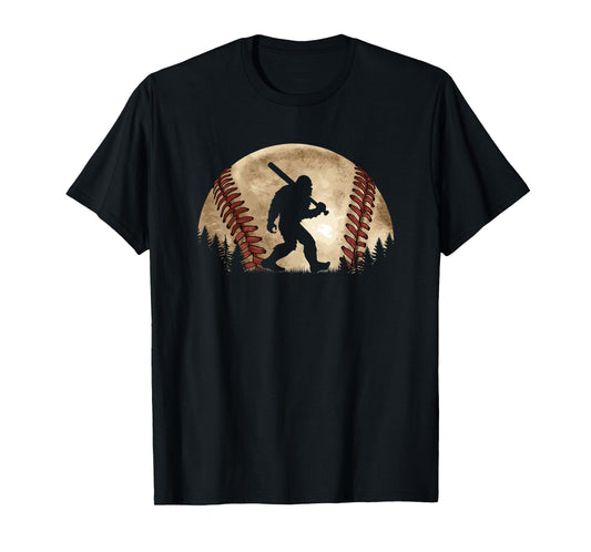 Funny Bigfoot Baseball Sasquatch T-Shirt