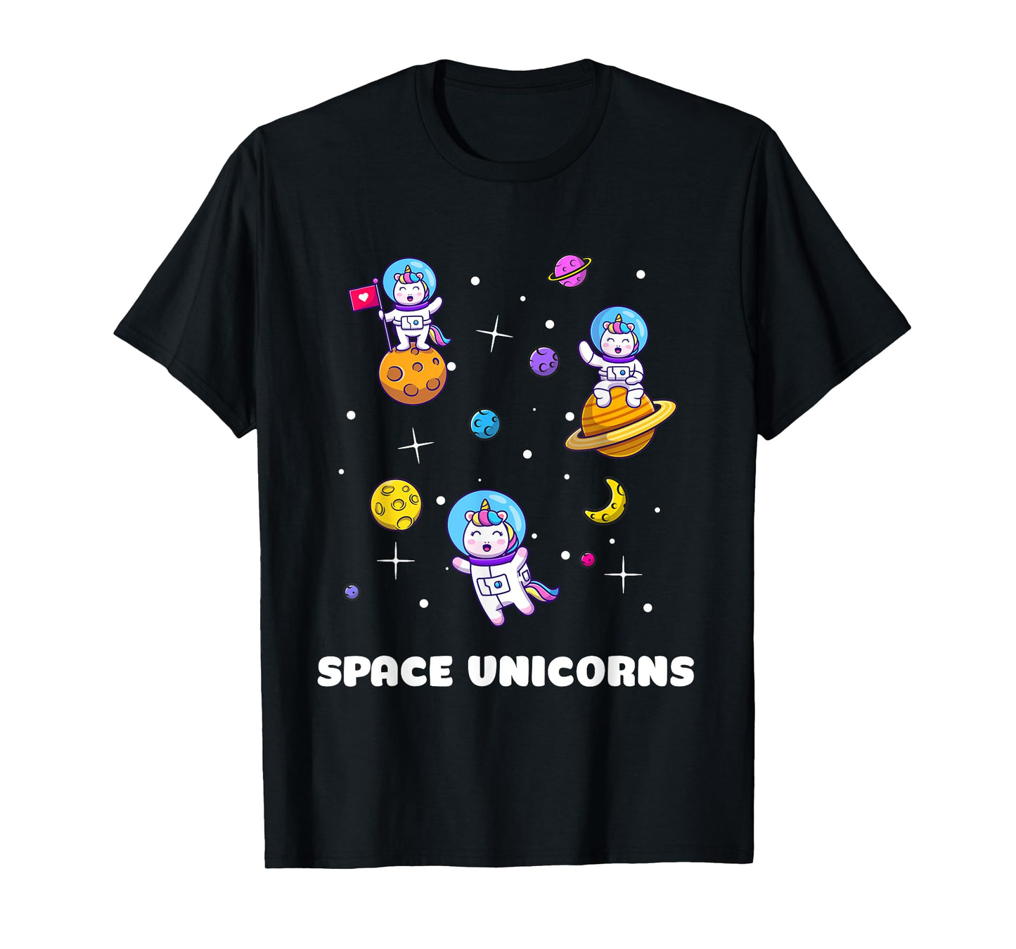 Space Unicorns Astronaut Funny Astronomy Lovers T-Shirt