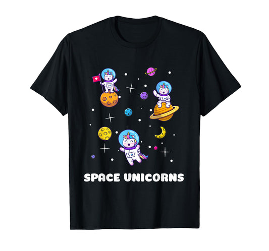 Space Unicorns Astronaut Funny Astronomy Lovers T-Shirt
