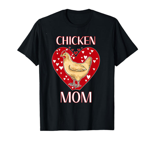 Chicken Mom Funny Chicken Owner Illustration for Women T-Shirt