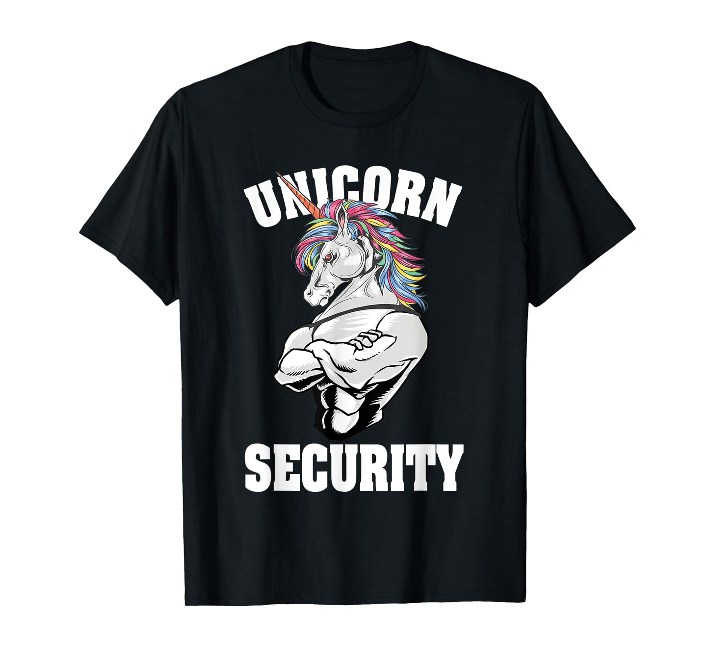 Unicorn Security Funny Costume Police Men Women Kids T-Shirt