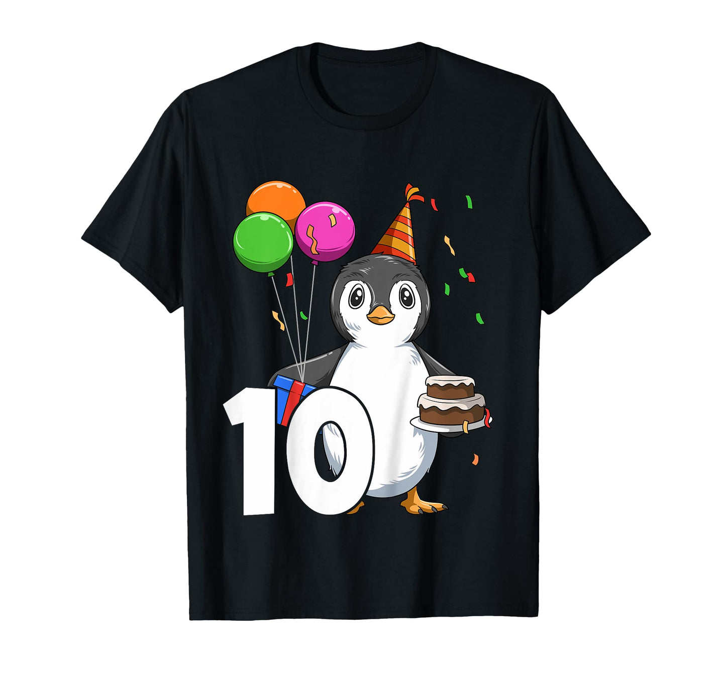 Penguin Birthday 10 Penguin 10th Birthday Penguin Party 10th T-Shirt