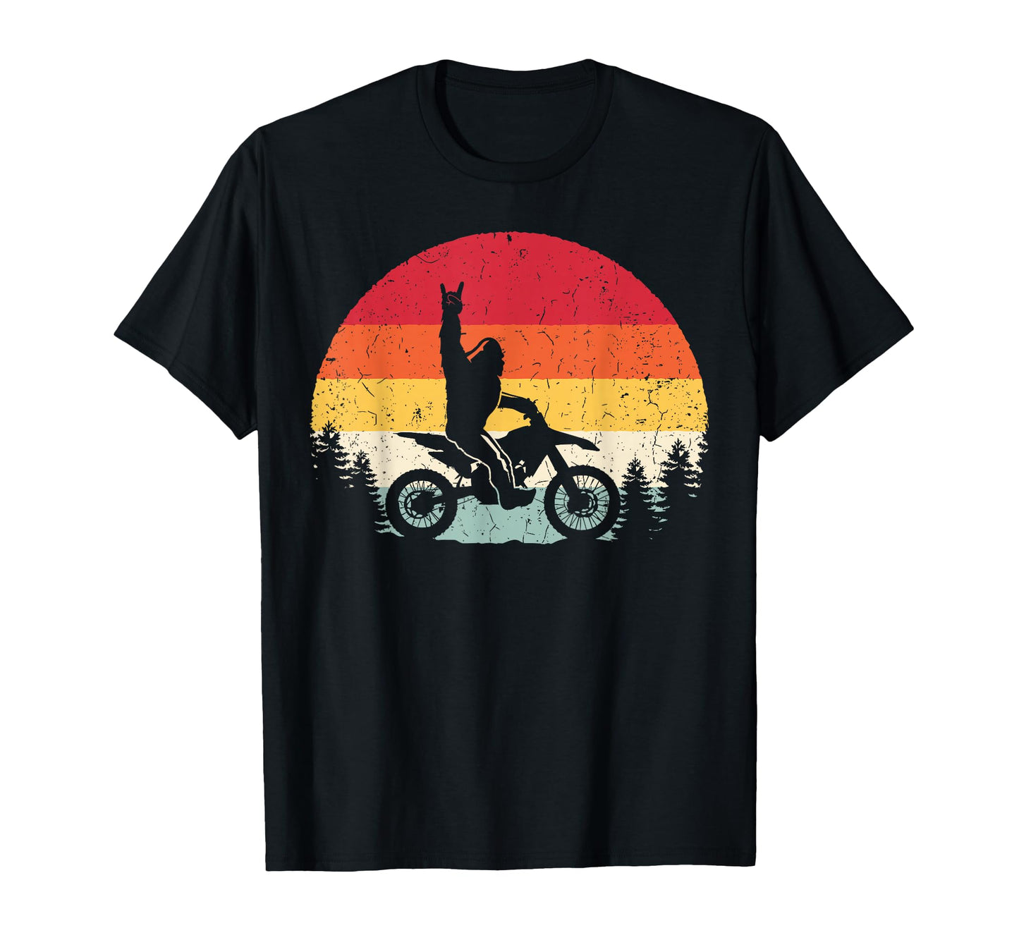 Bigfoot Dirt Bike Motocross Funny Sasquatch Enduro Vintage T-Shirt