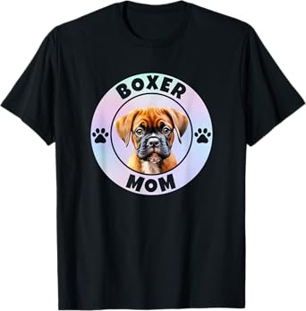 Best Boxer Mom Dog Breed Pet Owner Lover Friend Women Puppy T-Shirt