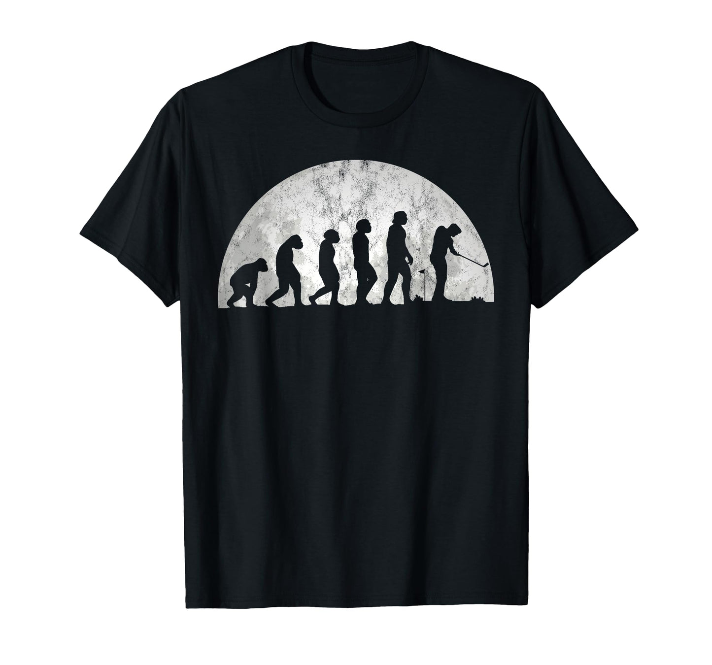 Golf Evolution - Evolution Of Man Golfing T-Shirt