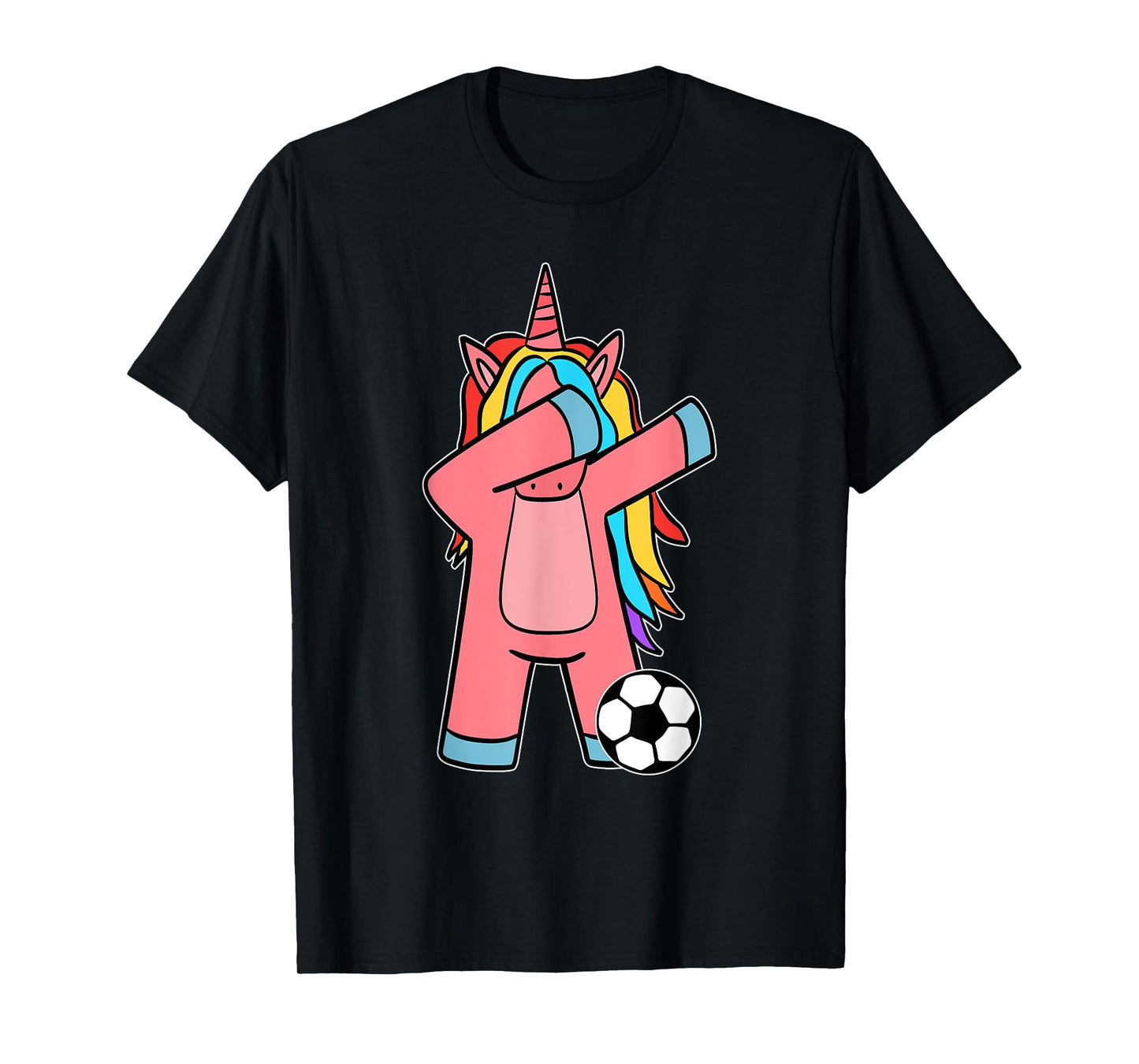 Soccer Girl Women Soccer Unicorn Soccer Ball T-Shirt