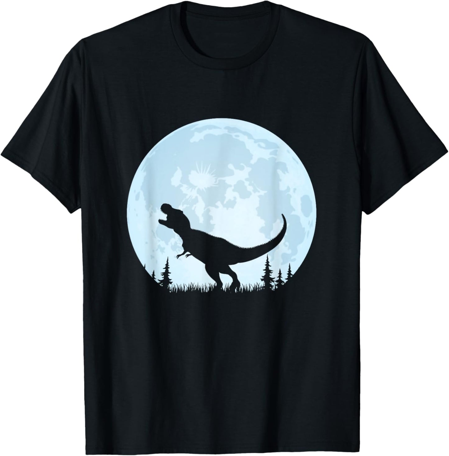 Dinosaur Moonlight Adventure Graphic for Dino Lovers T-Shirt