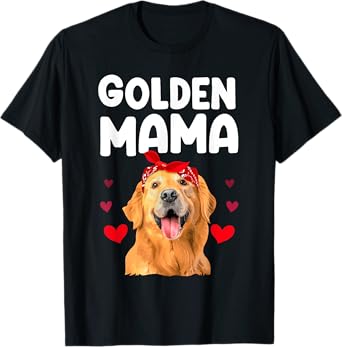 Golden Retriever Design For Mom Women Golden Retriever Lover T-Shirt