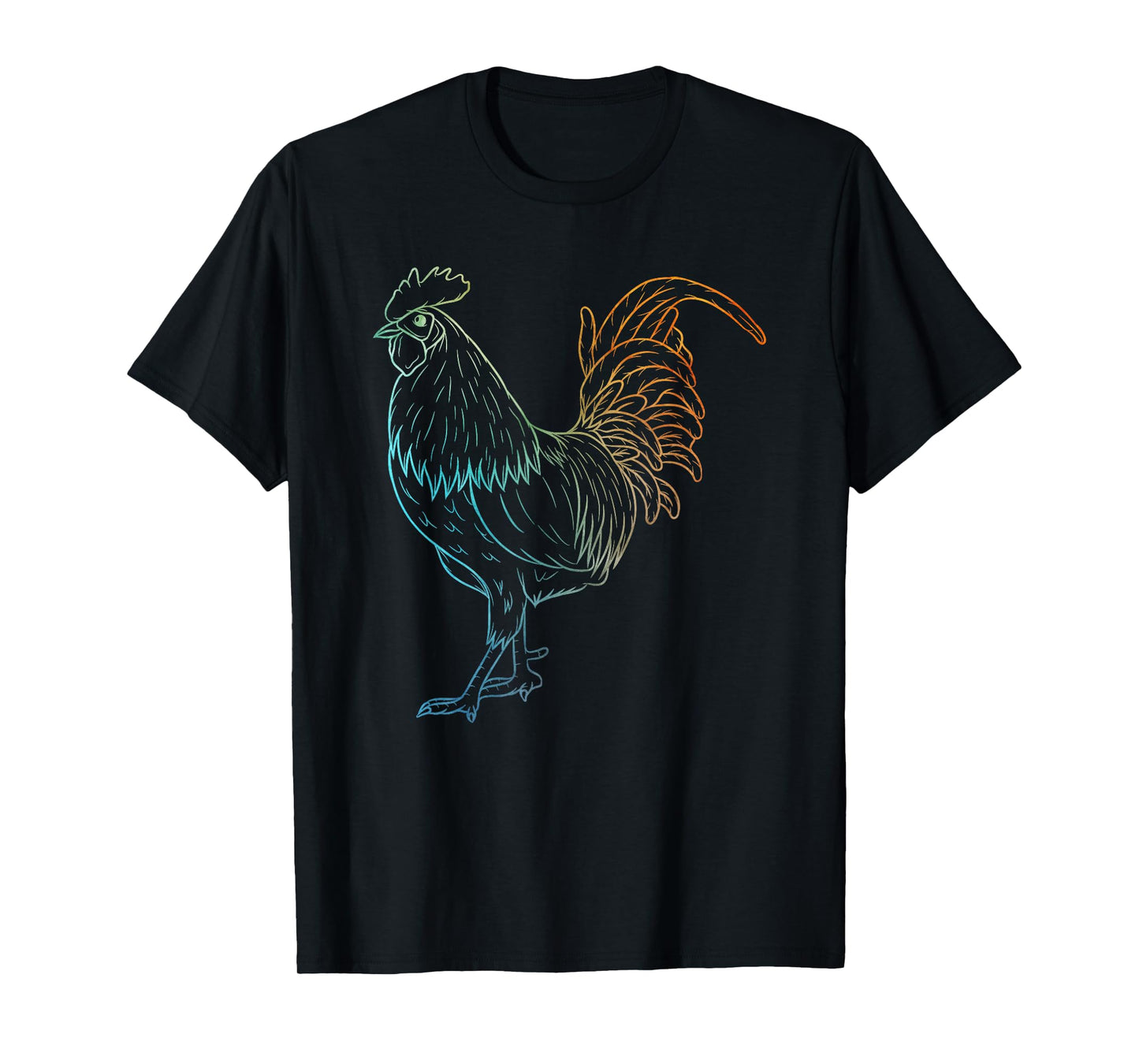 Chicken Art Colorful Rooster Funny Fowl Lovers Outfit T-Shirt