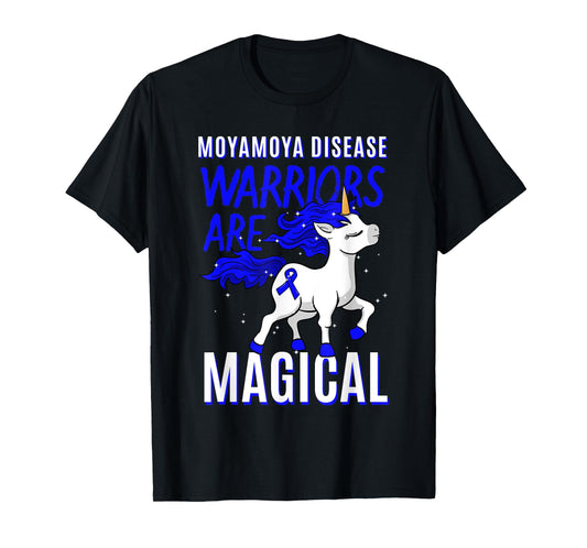 Moyamoya Disease Warrior Disorder Blood Vessel Unicorn T-Shirt