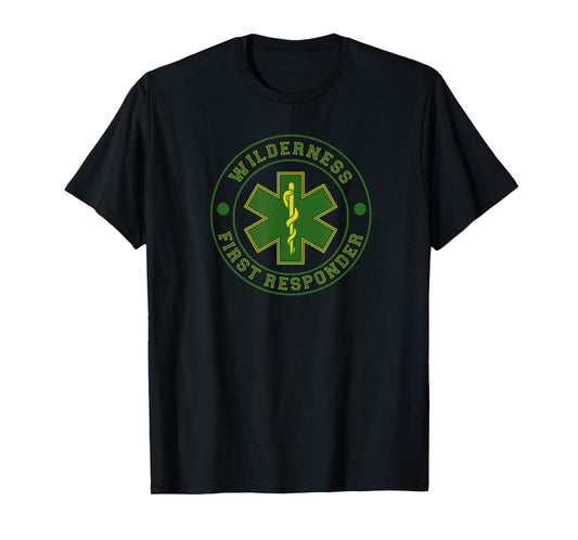 Wilderness First Responder Paramedic EMT Star of Life Badge T-Shirt