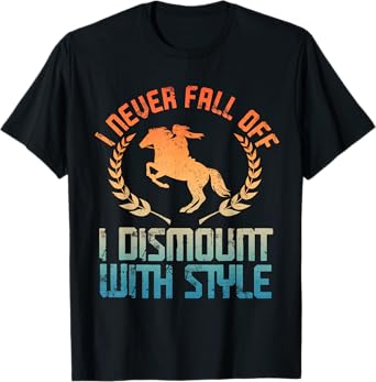Funny Equestrian Art For Men Women Equestrian Horse Lover T-Shirt