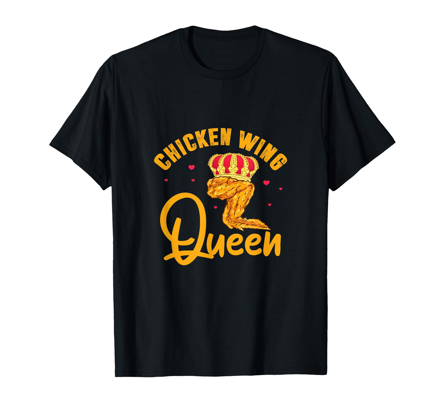 Chicken Wing Queen Black T-Shirt - Women's Small