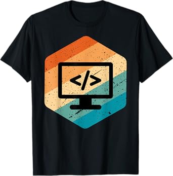 Retro Vintage Look Web Developer - CSS, JavaScript, and HTML T-Shirt