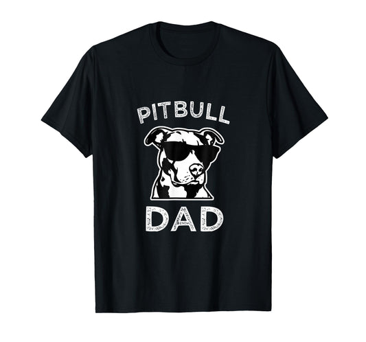 Proud-Pitbull-Dad Men's Pit-Bull-Dog Shirt funny Pittie T-Shirt