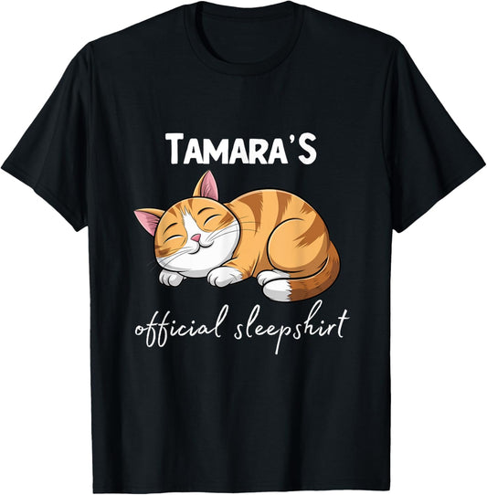 TAMARA'S Official Cat Sleepshirt Pajamas Sleepwear T-Shirt