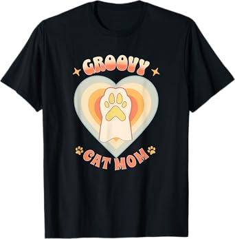 Groovy Cat Mom Men Women T-Shirt