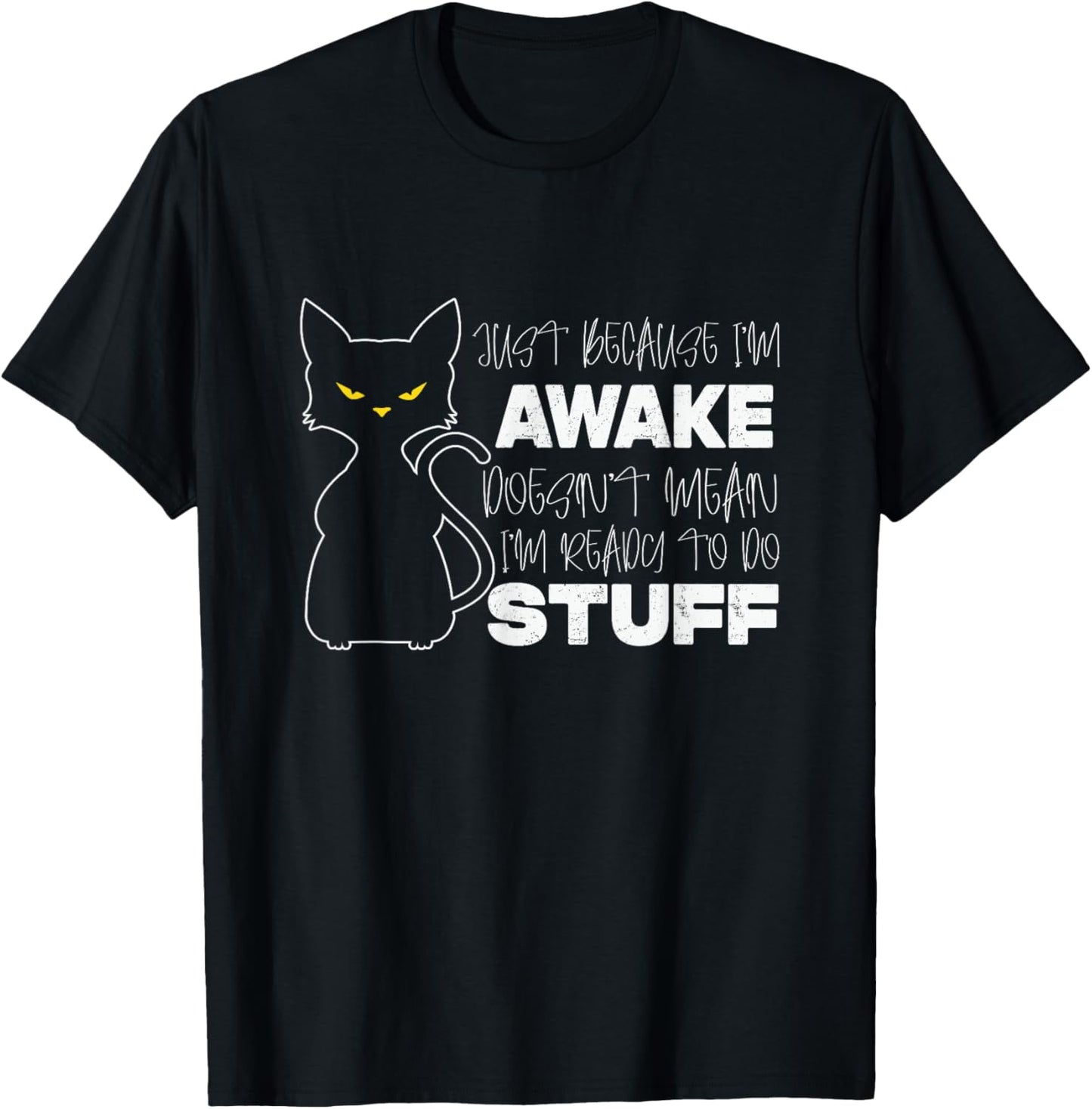 Cat Lover Lazy Graphic for Women Men Girls Boys Kids Cats T-Shirt