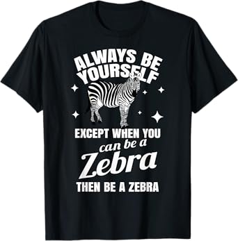 Zebra Costume Gift Zoo Stripes Wildlife Tropic Wilderness T-Shirt