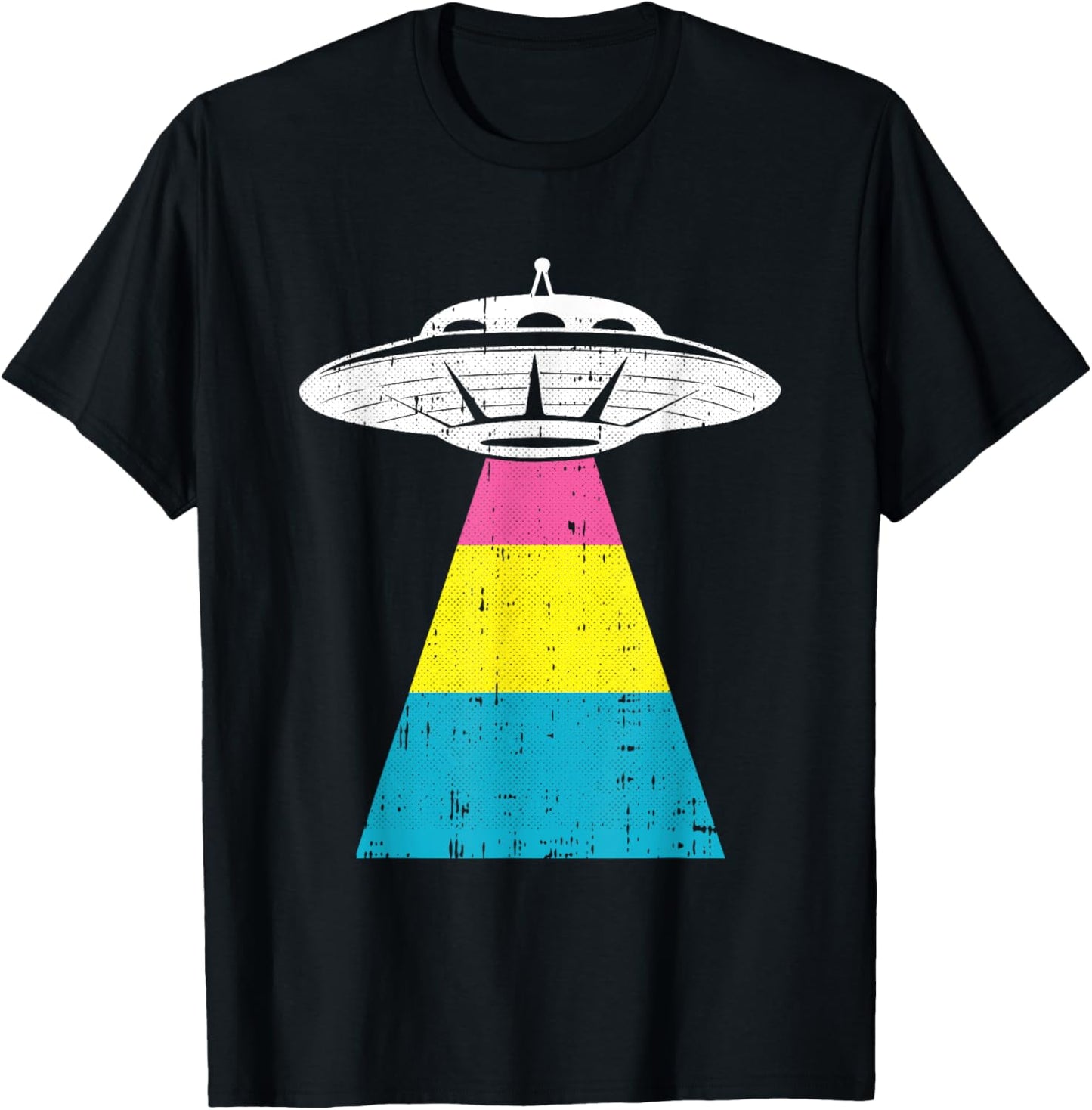 Alien Abduction Pansexual Pride LGBT-Q UFO Proud Pan Ally T-Shirt