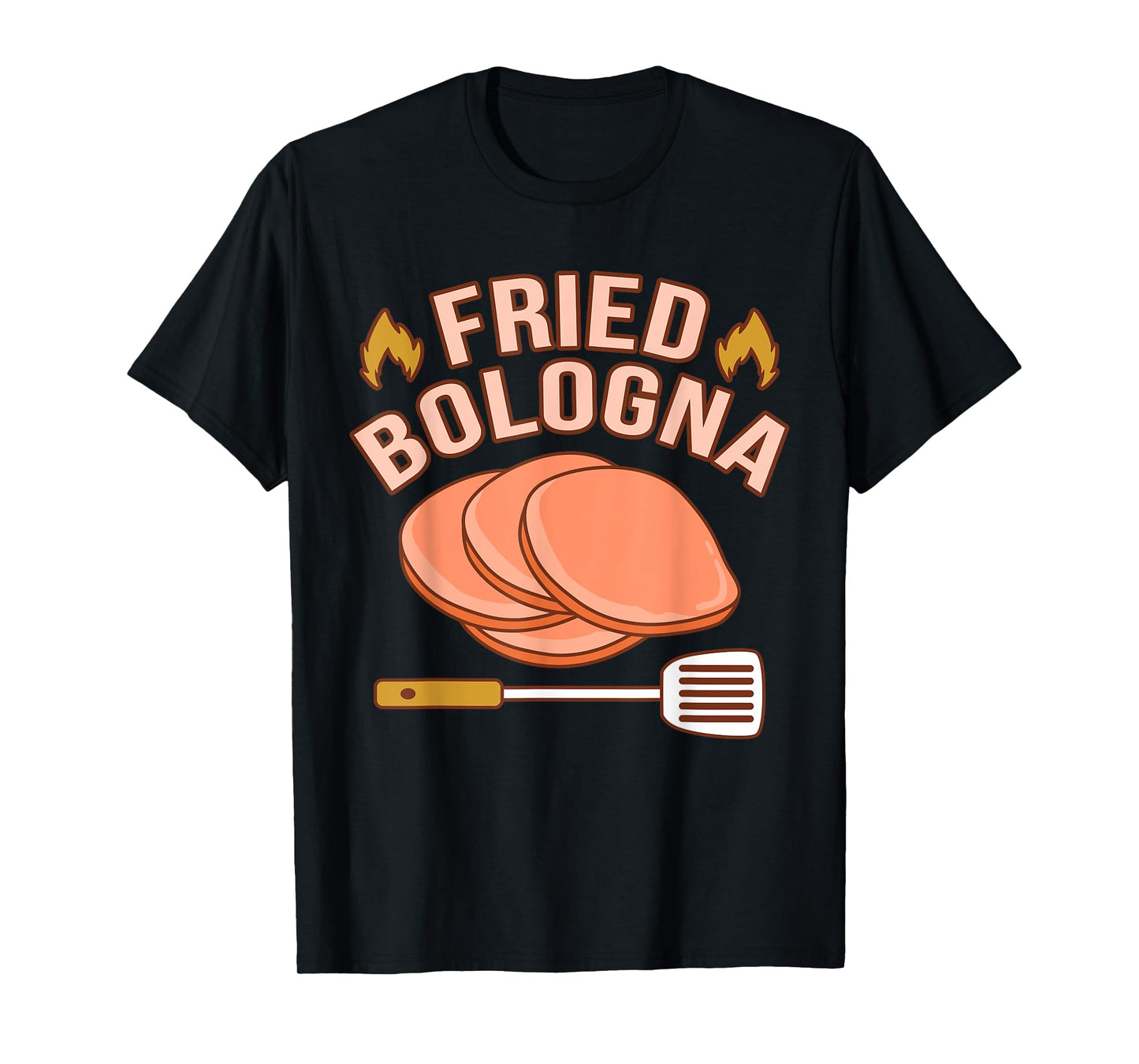Fried Bologna Meat Sandwich Food Lover Eater Graphic T-Shirt