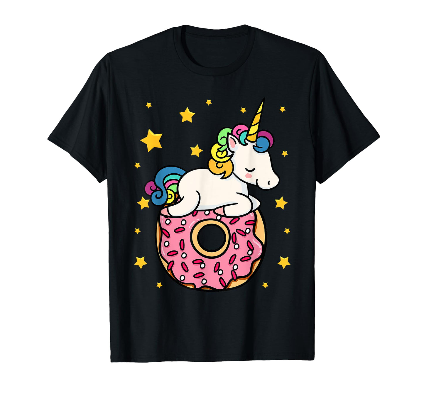 Unicorn Donut Doughnut Dessert Food Lover Candy Gift Idea T-Shirt