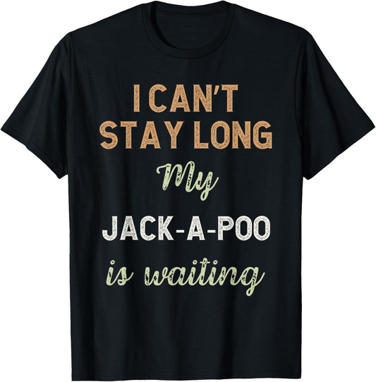 Cute Jack-A-Poo Jackapoo Dog Mom Dad Breed Owner Love Puppy T-Shirt