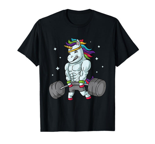 Weightlifting Unicorn - Funny Deadlift & Gym Gift T-Shirt