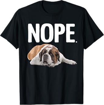 Funny Saint Bernard Art For Men Women St. Bernard Dog Lovers T-Shirt