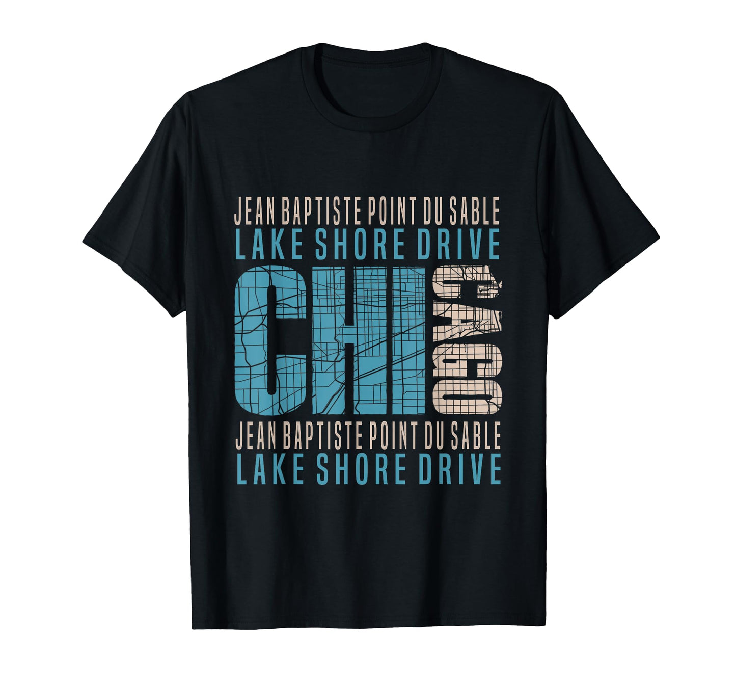 Chicago Jean Baptiste Point du Sable Lake Shore Drive T-Shirt