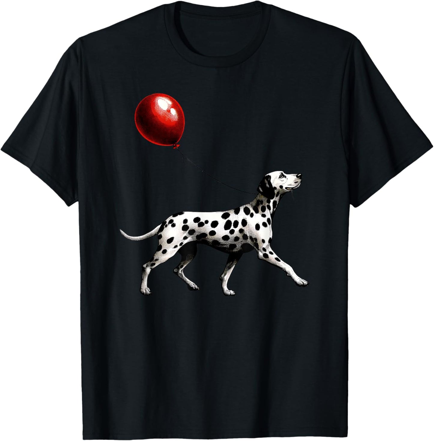 Dalmatian with Red Balloon T-Shirt