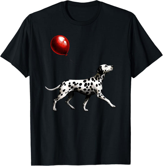 Dalmatian with Red Balloon T-Shirt