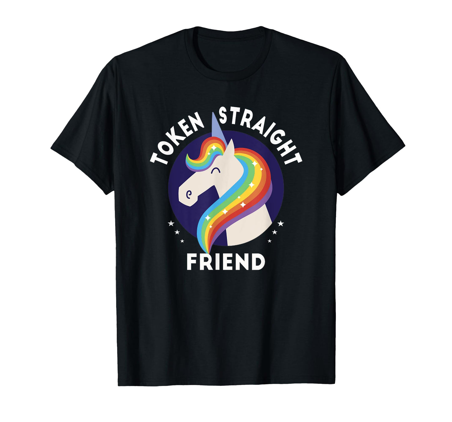 Token Straight Friend Funny Slang Queer Ally Gay Pride Stuff T-Shirt