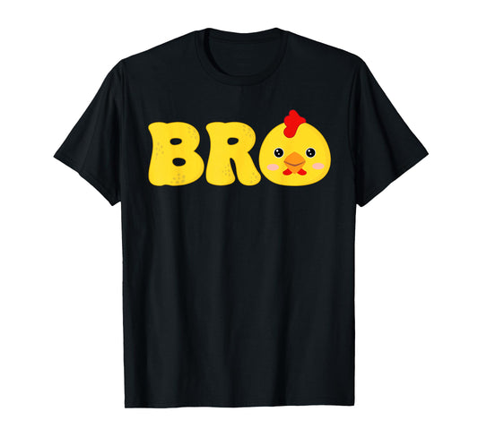 Brother of The Birthday Kids Funny Chicken Bro Family T-Shirt