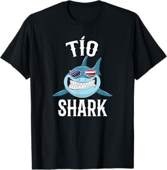4th Of July Tio Shark Spanish Uncle Patriotic T-Shirt for Men