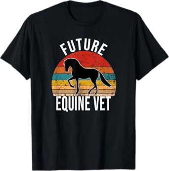 Future Equine Vet Vintage Horse Veterinarian T-Shirt