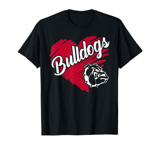 Bulldog Team Mascot School Spirit Go Dawgs For Men Women Kid T-Shirt