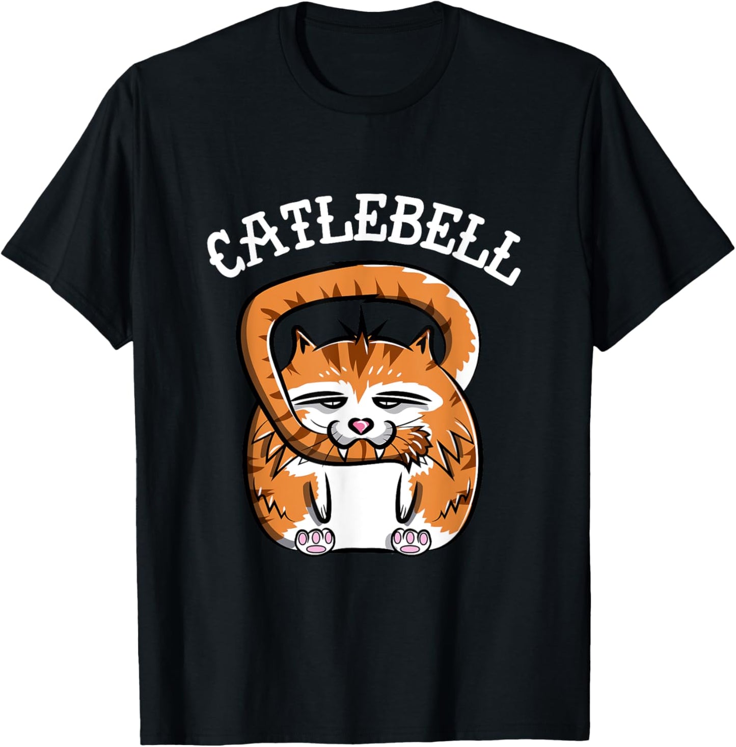 Catlebell Kettlebell Cat Workout T Shirt Gym Cat lover