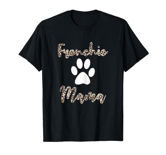 Frenchie Mama Shirt Leopard Style French Bulldog Mom T-Shirt