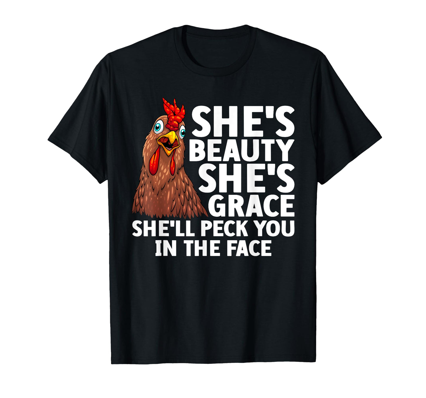 Funny Chicken Art For Men Women Rooster Hen Chicken Farmer T-Shirt